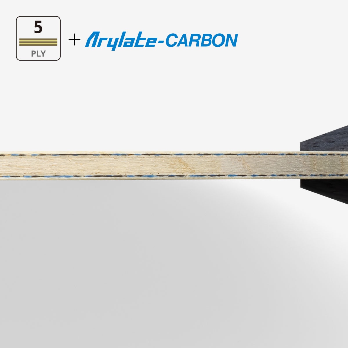 Butterfly Fan Zhendong ALC Blade: Close-up of ALC and Wood Plies